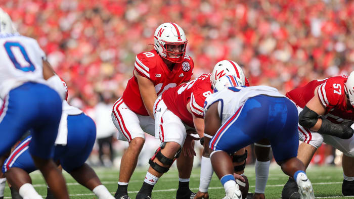 Heinrich Haarberg 2023 Nebraska football vs Louisiana Tech